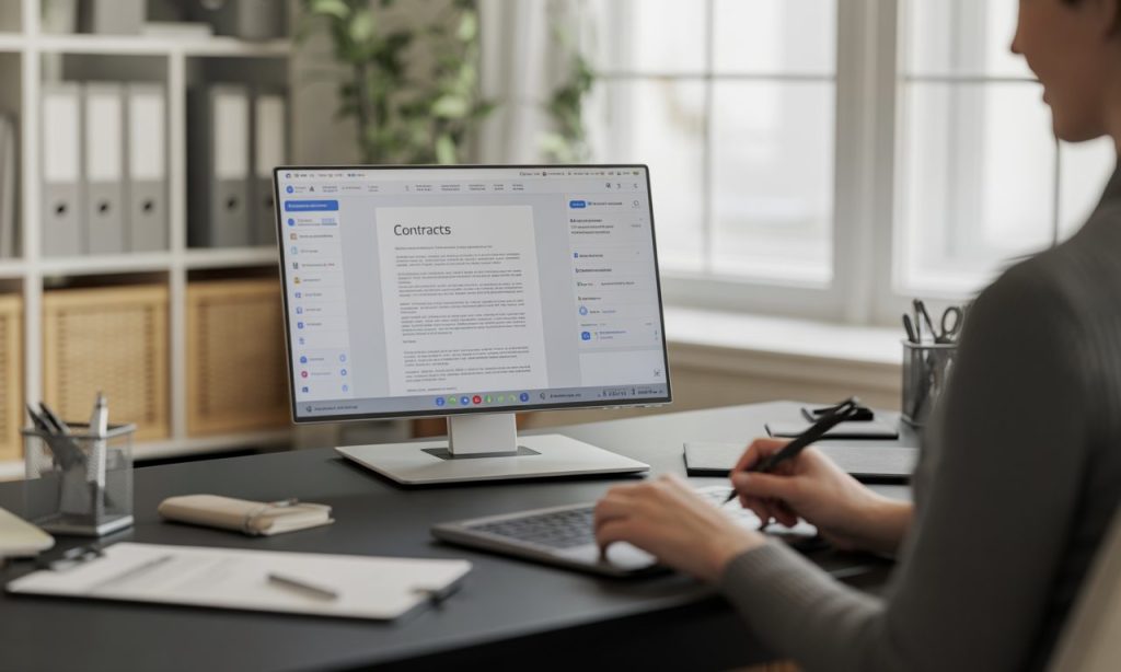 facilitez la rédaction de vos contrats et rapports grâce à des outils en ligne simples et efficaces, conçus pour gagner du temps et améliorer la qualité de vos documents.